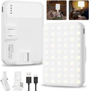 Rechargeable LED Selfie Light with 10 Brightness Levels