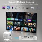 Smart Mini Projector with WiFi & Bluetooth