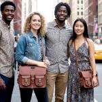 Vintage Leather Messenger Bag for All, 12 Inch