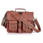 Vintage Leather Messenger Bag for All, 12 Inch