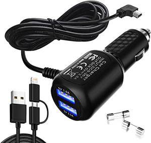 Dual Port USB Car Charger for Garmin Nuvi