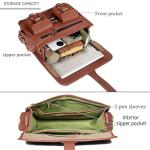 Vintage Leather Messenger Bag for All, 12 Inch