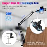 30" Magic Arm Phone Mount with Clamp