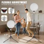 14" Adjustable Ring Light Tripod for Videos