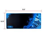 Extra Large Anti-Fray Gaming Mouse Pad - Blue