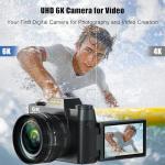 64MP 6K Vlogging Camera with Flip Screen