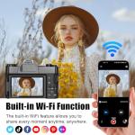 64MP 6K Vlogging Camera with Flip Screen