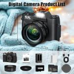 64MP 6K Vlogging Camera with Flip Screen