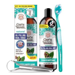 CocoMint Oil Pulling Mouthwash for Fresh Breath