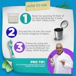 CocoMint Oil Pulling Mouthwash for Fresh Breath