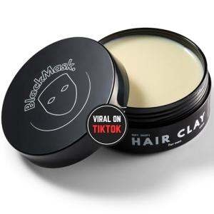 BlackMask Hair Clay for Men - Strong Hold Styling