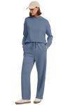 Stylish Women's Travel Tracksuit Set in Blue