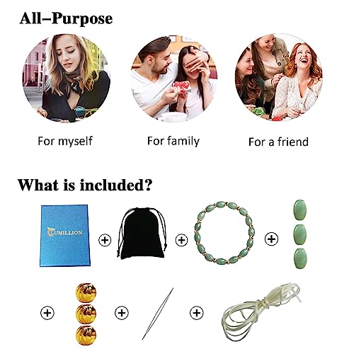 Emerald green natural jade beaded bracelet for women