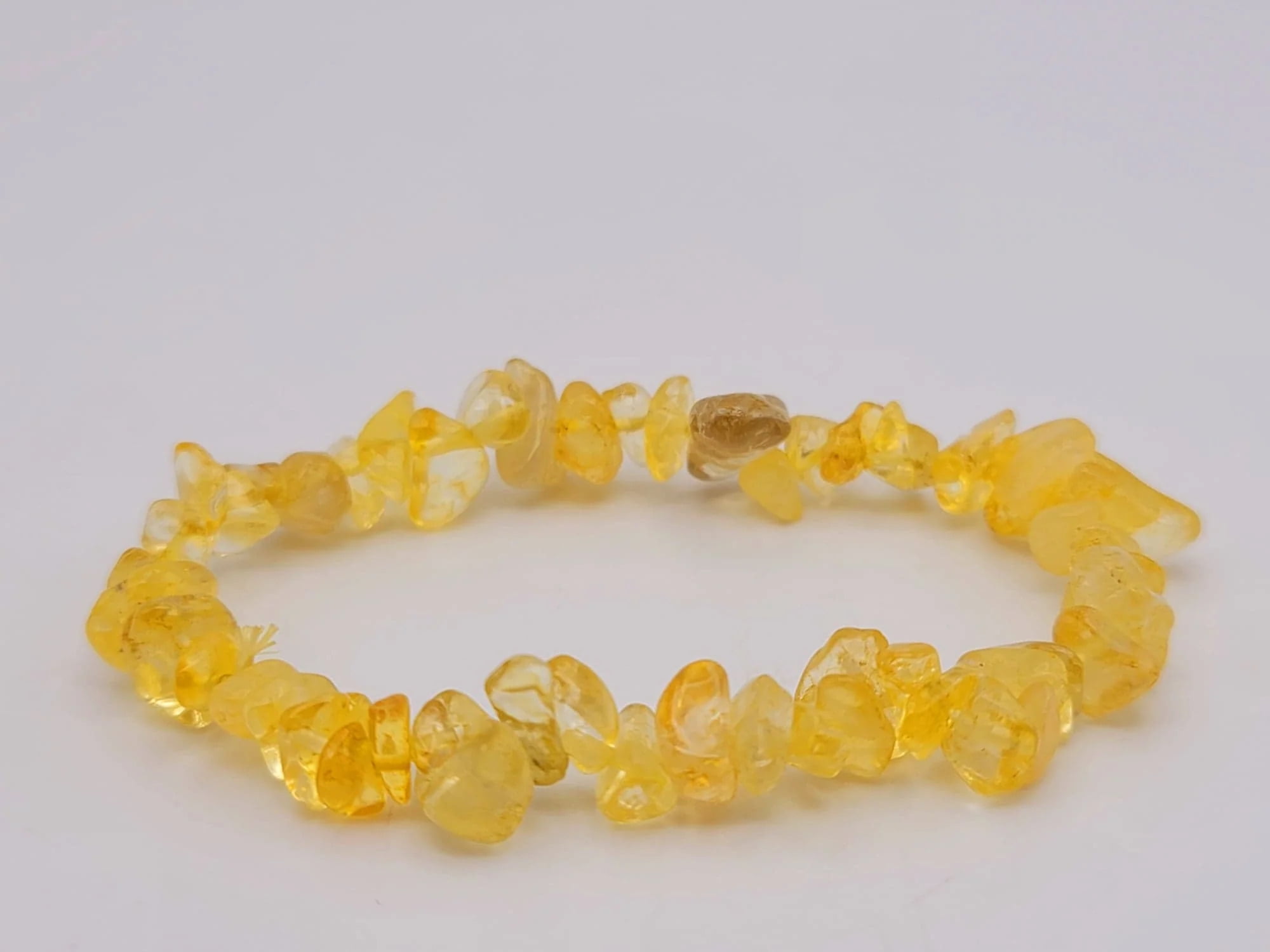 Handmade Citrine Crystal Stretch Bracelet