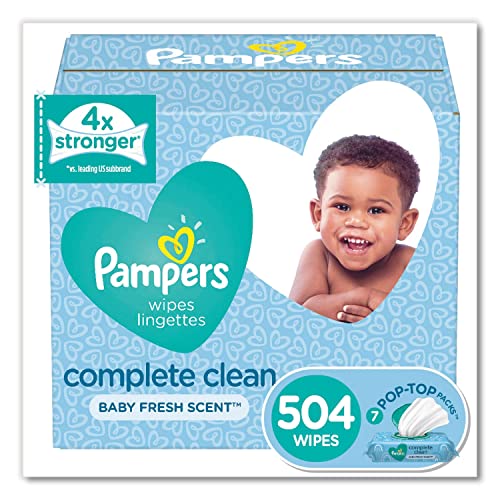 Pampers Complete Clean Scented Baby Wipes 504 Count