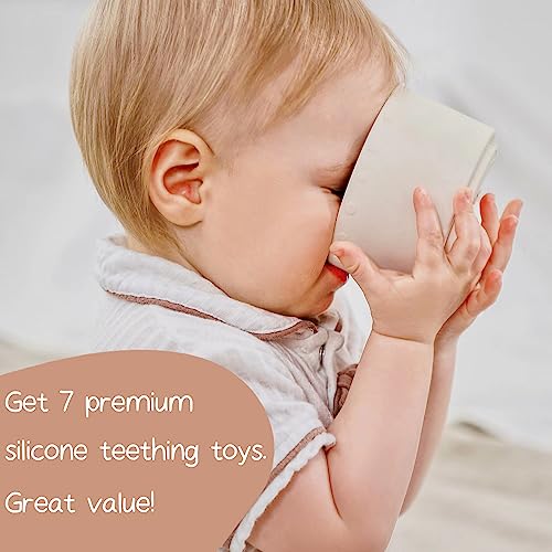 Moonkie Baby Stacking Cups - Soft Teething Toy