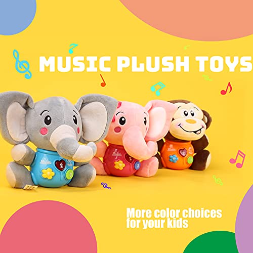 Musical Plush Elephant Baby Toy for Infants