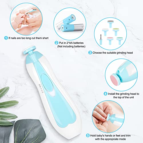 Baby Electric Nail File Drill - Safe & Easy Use