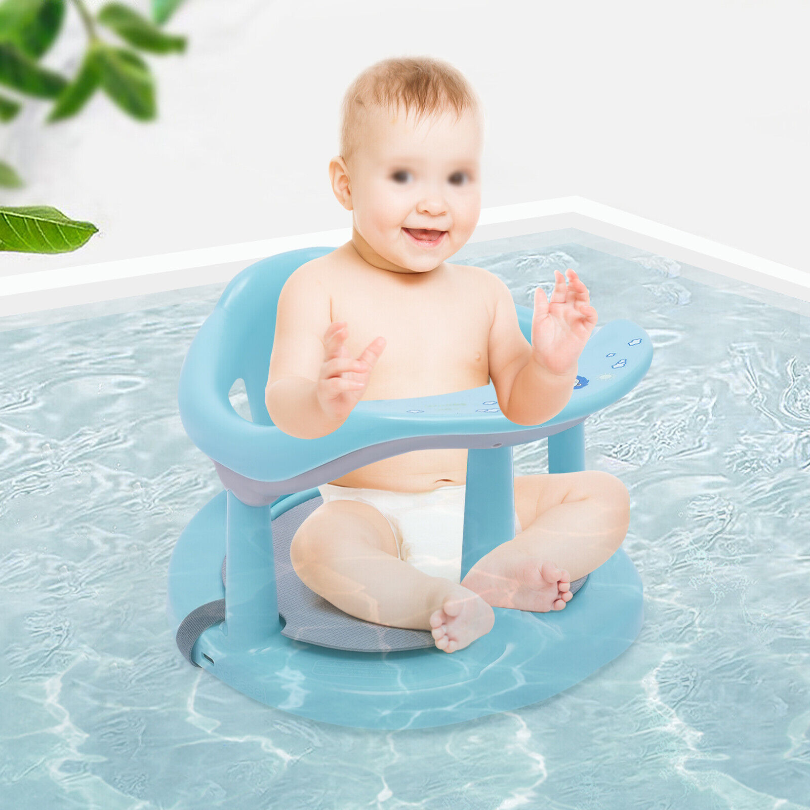 Rotho Baby Bath Seat with Safety Lock, 6-18 Months