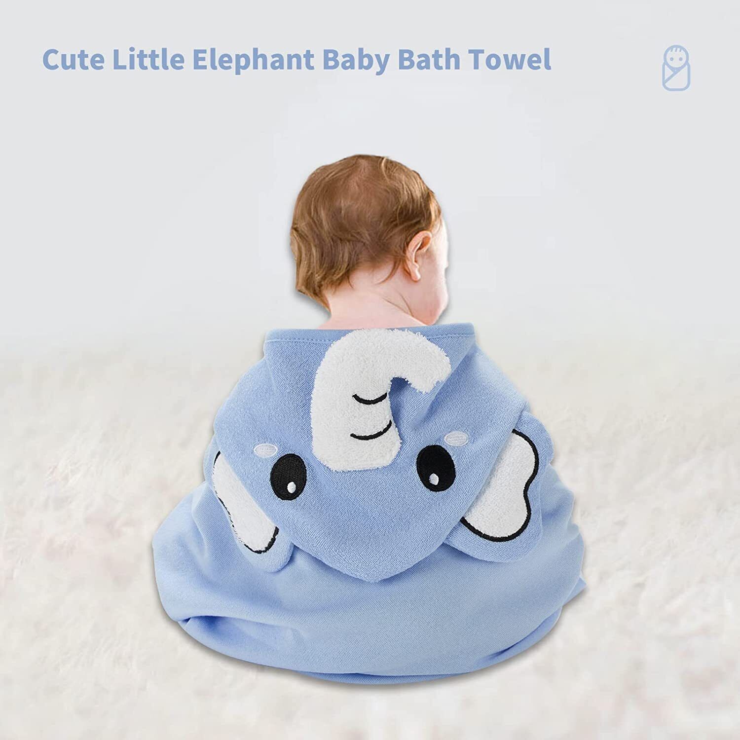 6-Pack Cartoon Soft Baby Bath Washcloths