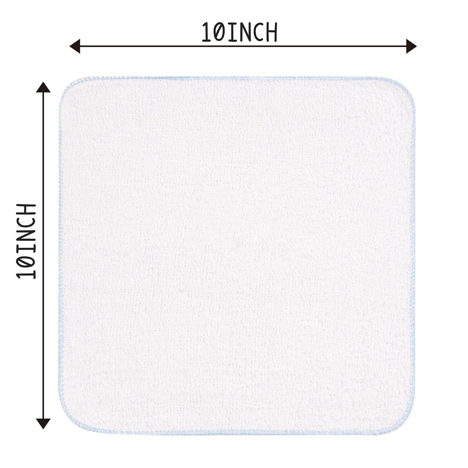 Soft Cotton Baby Washcloths 24 Pack 10"x10