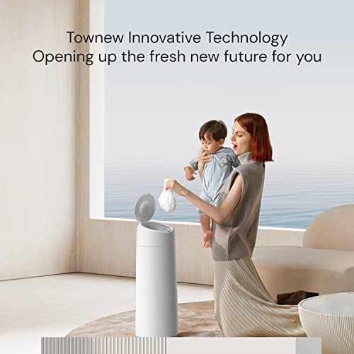 TOWNEW TT Diaper Pail with Self-Sealing Lid