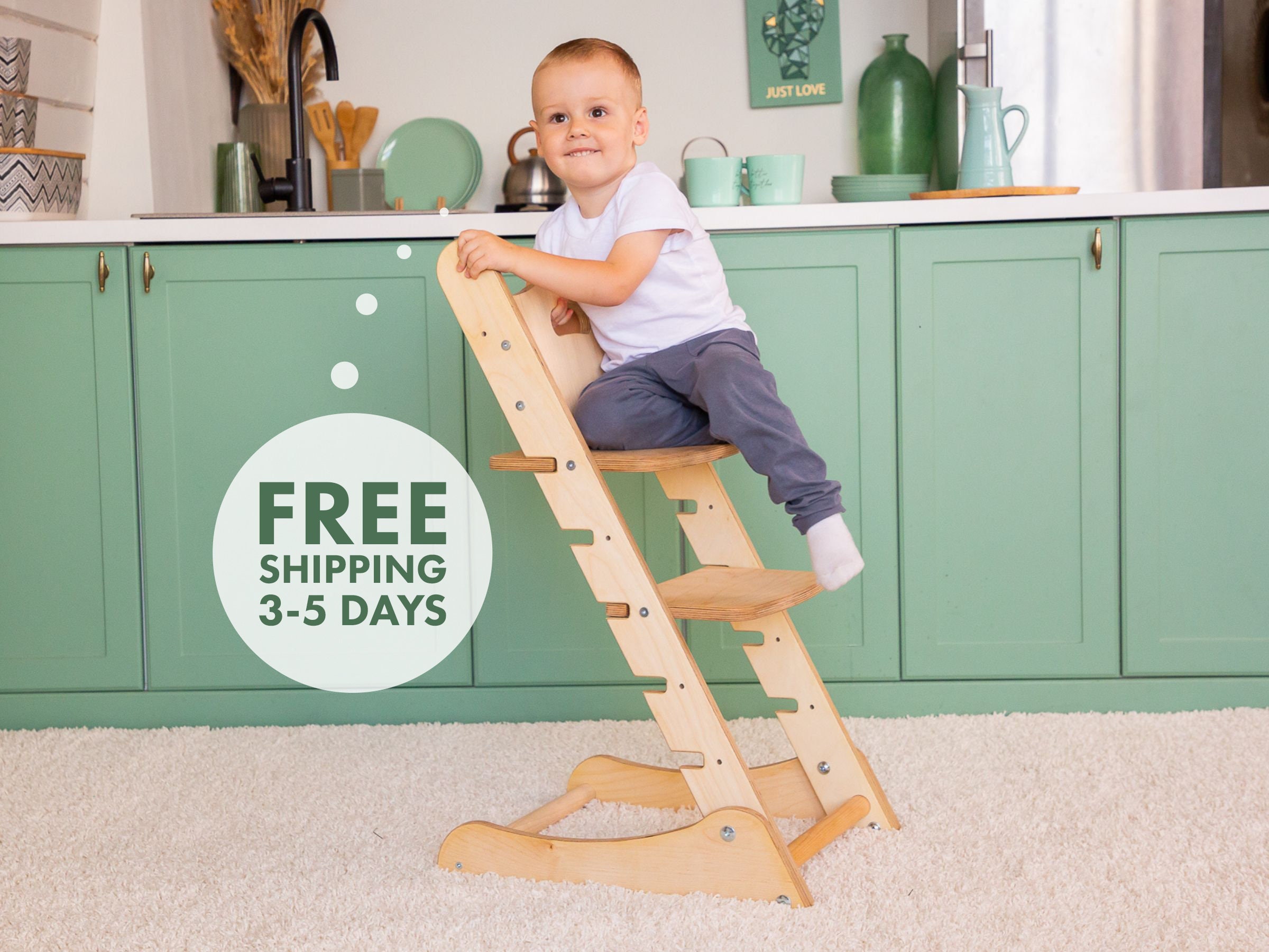 Toddler Tower and Chair Set for Kids