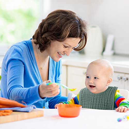 Frienda 6-Pack Absorbent Muslin Bibs for Babies