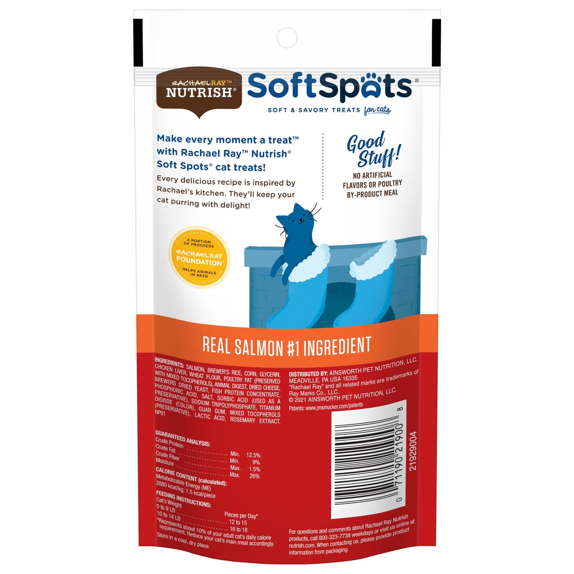 Rachael Ray Nutrish Salmon Soft Cat Treats 2.5 oz