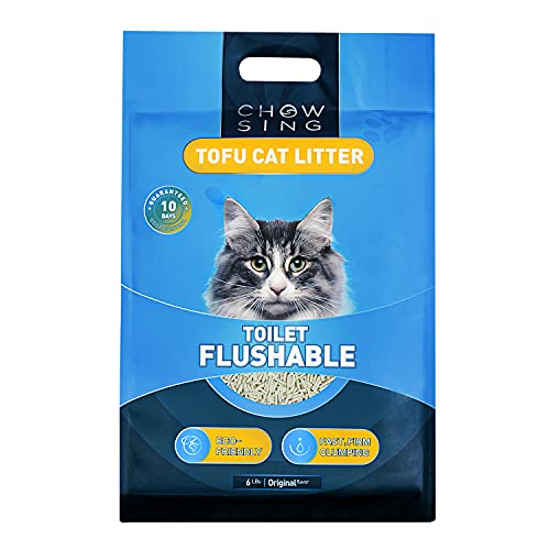 Chowsing Natural 6LB Flushable Tofu Cat Litter
