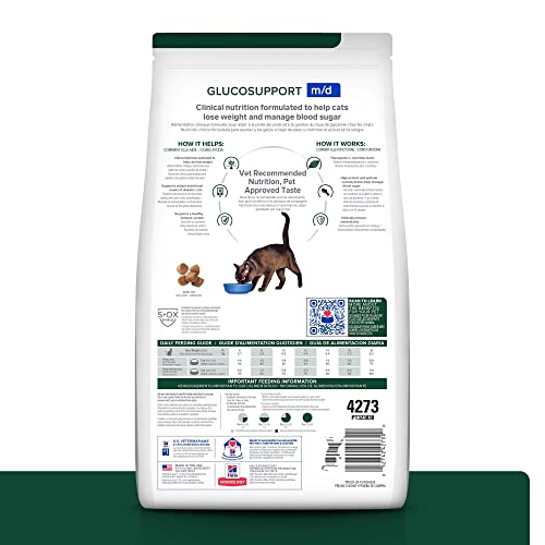 Hill's M/D Glucosupport Chicken Flavor Cat Food 8.5 lb