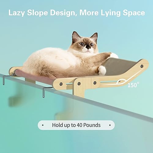 MewooFun Cat Window Perch Lounger for Indoor Cats