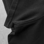 Greek-Inspired Black V-Neck Short Sleeve T-Shirt