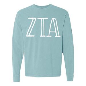 Zeta Tau Alpha Long Sleeve Chambray Tee