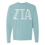 Zeta Tau Alpha Long Sleeve Chambray Tee