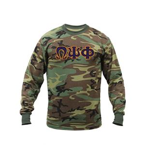 Omega Psi Phi Camouflage Long Sleeve T-Shirt