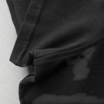 Greek-Inspired Black V-Neck Short Sleeve T-Shirt