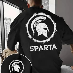 Men's Sparta Helmet Greek Warrior T-Shirt
