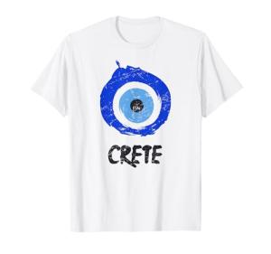 Distressed Eye Crete Greece Island T-Shirt