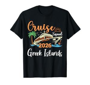 Greek Islands Cruise Family Matching T-Shirt 2026