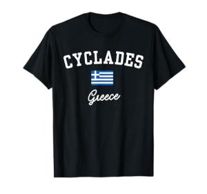 Cyclades Islands Greece Flag T-Shirt
