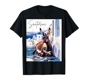 Kids Santorini Donkey Greek Village T-Shirt