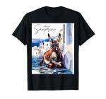 Kids Santorini Donkey Greek Village T-Shirt