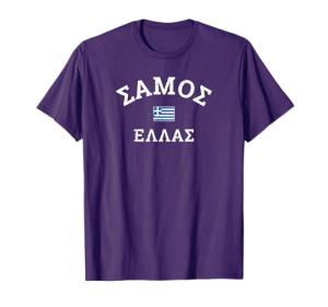 Samos Greece Flag Graphic T-Shirt