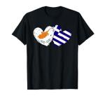 Cyprus Heart Flag T-Shirt for Greek Pride