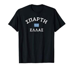Sparti Greece Flag Graphic T-Shirt