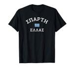 Sparti Greece Flag Graphic T-Shirt