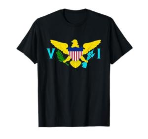 US Virgin Islands Flag Greek T-Shirt Gift