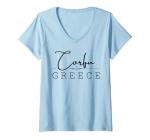 Corfu Island Greece Women's V-Neck T-Shirt