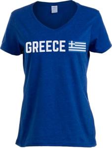 Greek Pride Athens V-Neck T-Shirt for Women